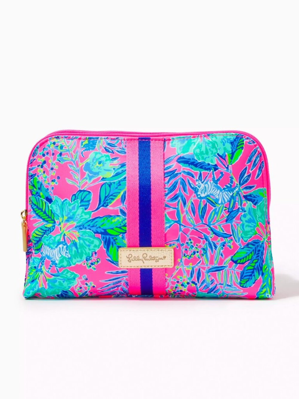 Lilly Pulitzer Thompson Pouch in Pink Isle/Lil Earned Stripes - NWT